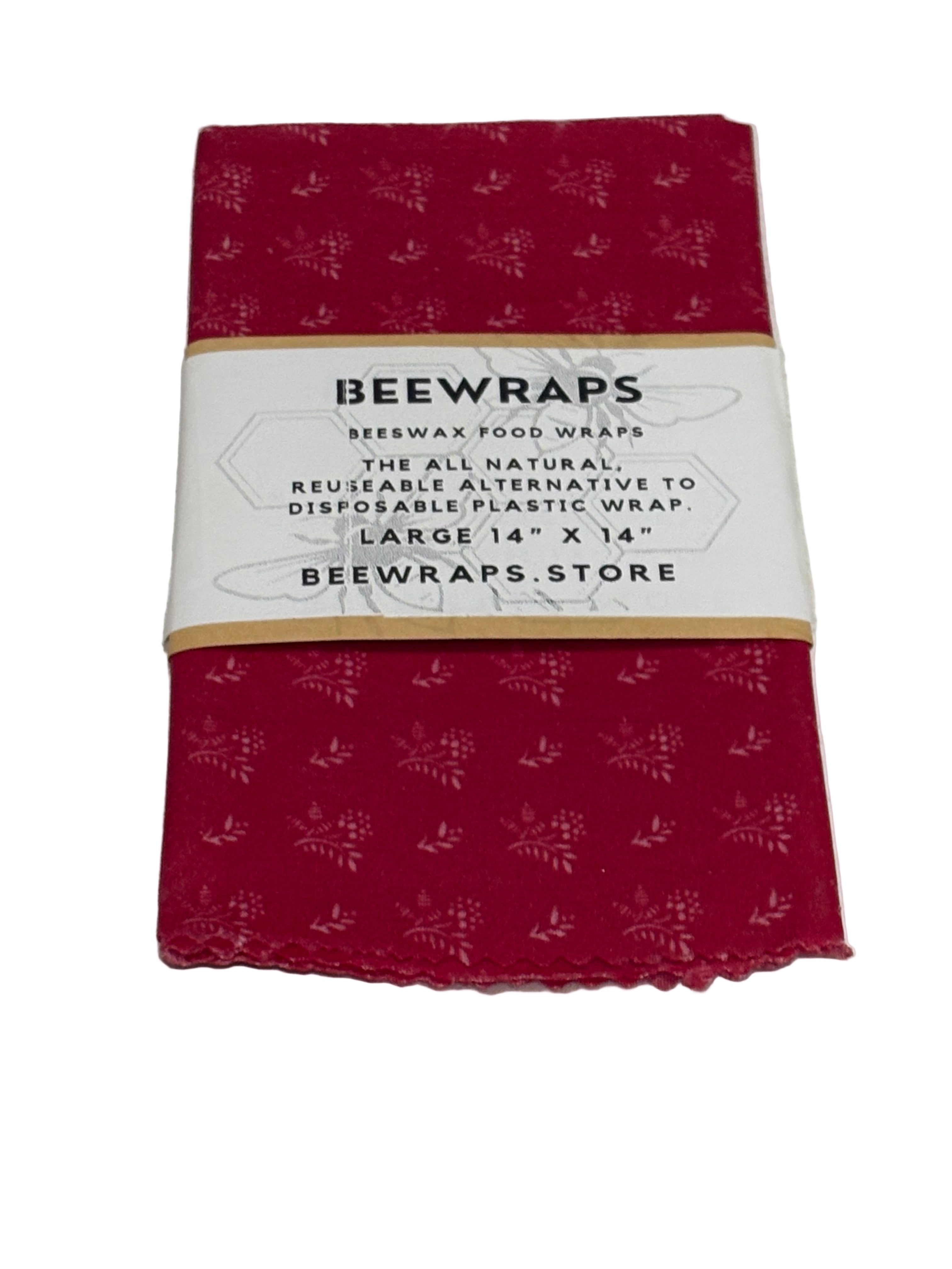 Beewraps Large 14” x 14” Made in USA Eco Friendly Reusable Beeswax Food Wrap