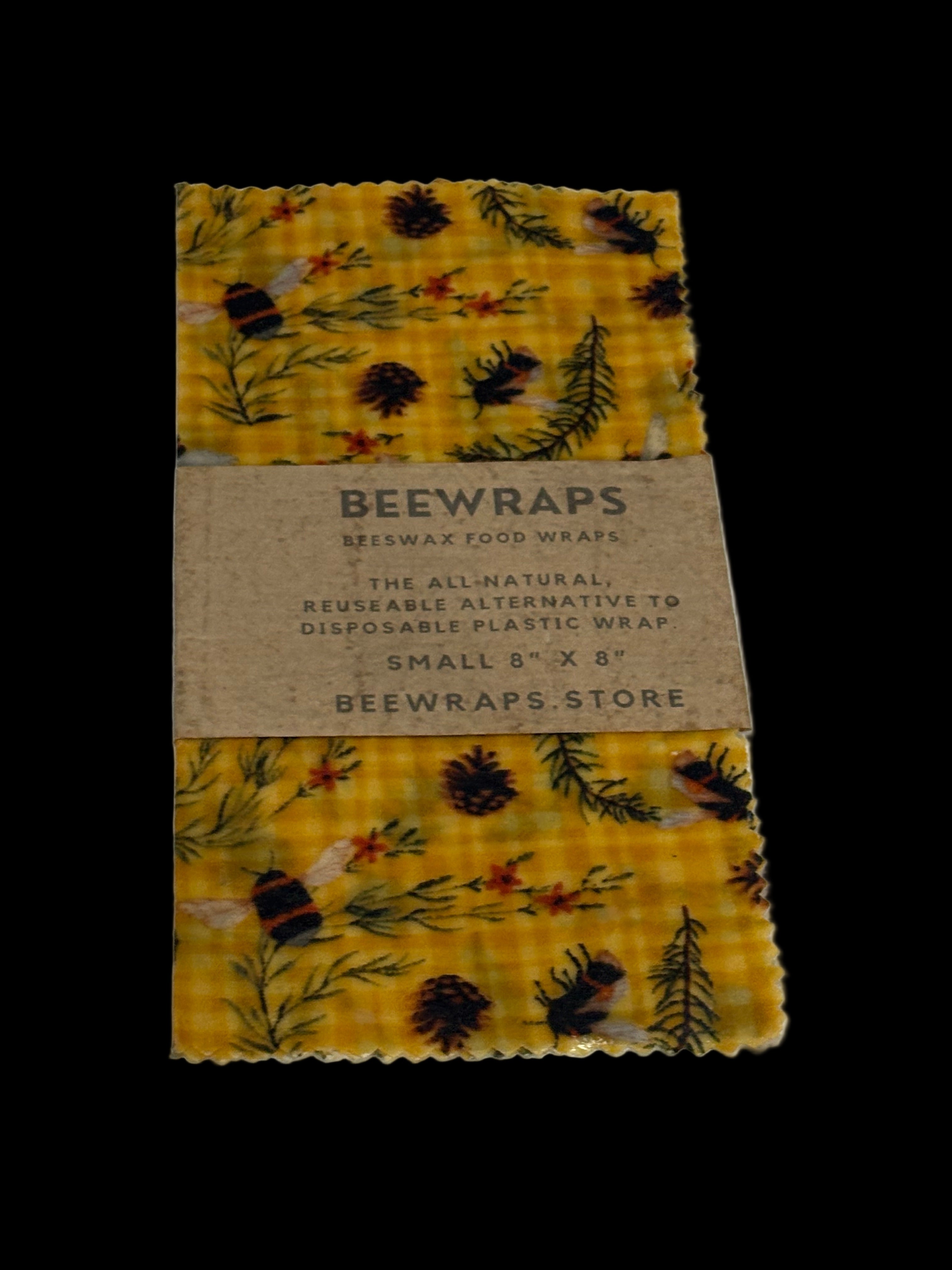 Beewraps Small  8” x 8” Made in USA Eco Friendly Reusable Beeswax Food Wrap