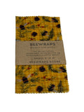 Beewraps Small  8” x 8” Made in USA Eco Friendly Reusable Beeswax Food Wrap