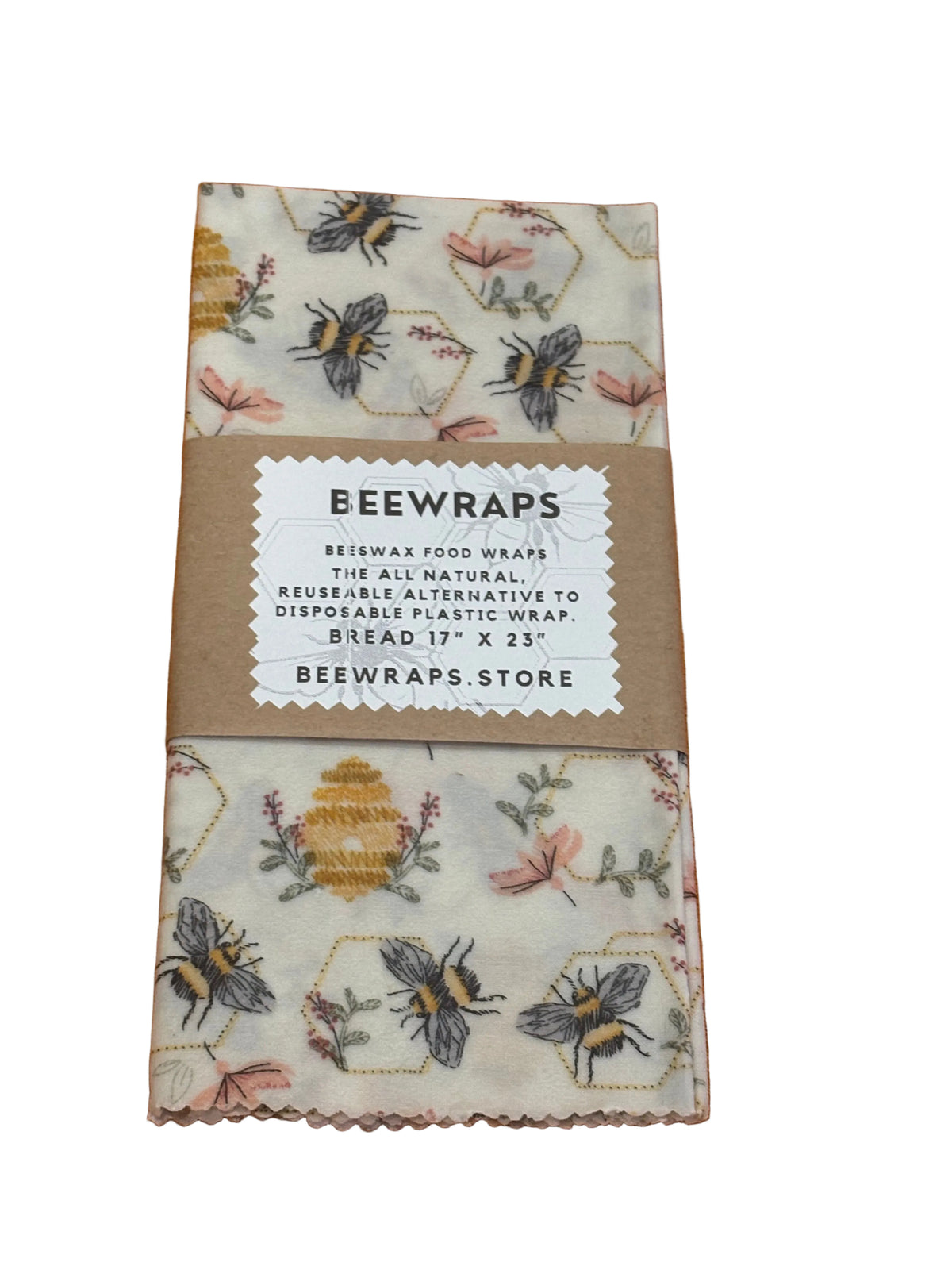 Beewraps Bread 17” x 21” Made in USA Eco Friendly Reusable Beeswax Food Wrap