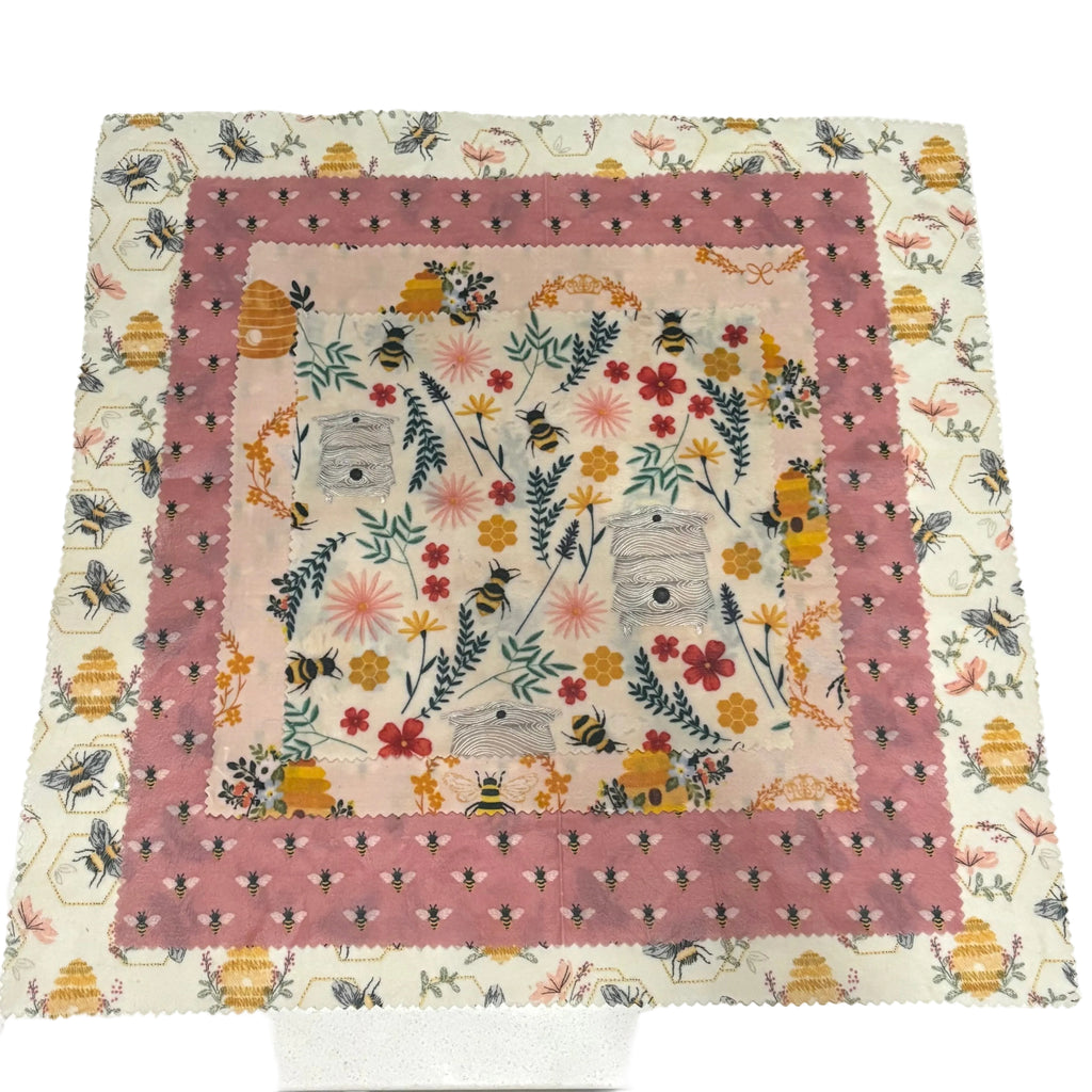 Beewraps Family 4 Pack Set Made in USA Eco Friendly Reusable Beeswax Food Wrap