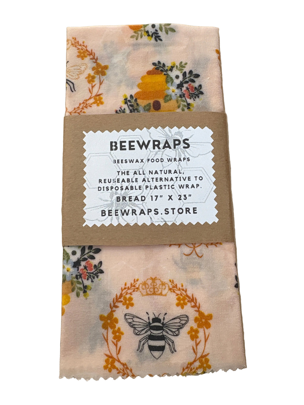 Beewraps Bread 17” x 21” Made in USA Eco Friendly Reusable Beeswax Food Wrap