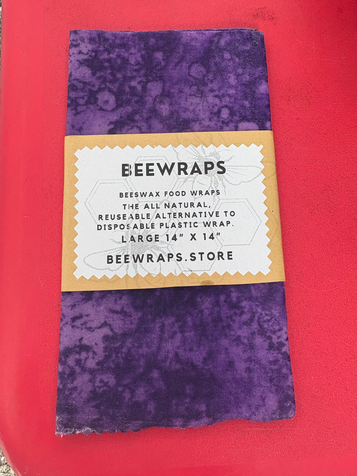 Beewraps Large 14” x 14” Made in USA Eco Friendly Reusable Beeswax Food Wrap