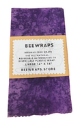 Beewraps Large 14” x 14” Made in USA Eco Friendly Reusable Beeswax Food Wrap
