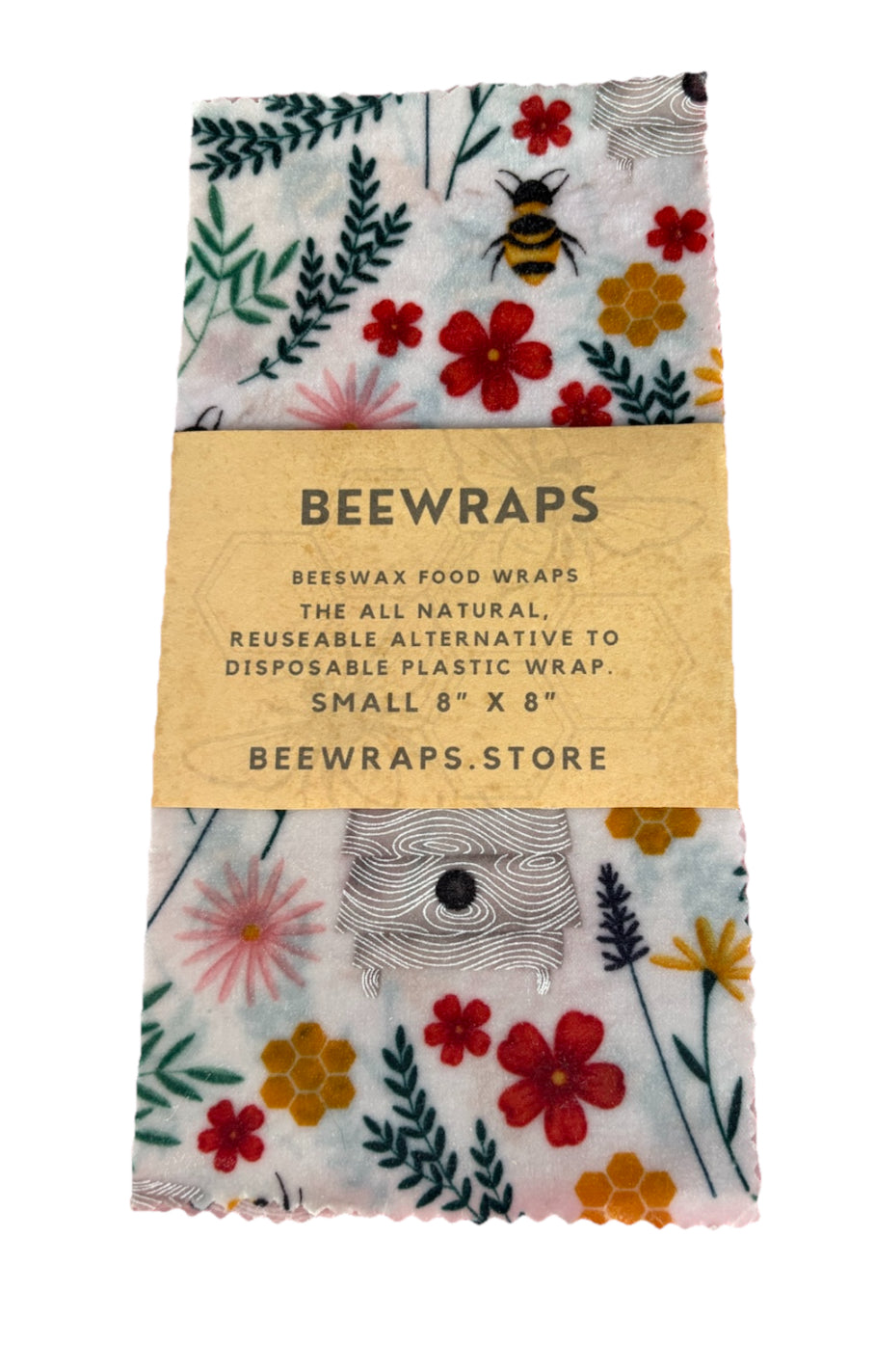 Beewraps Small  8” x 8” Made in USA Eco Friendly Reusable Beeswax Food Wrap