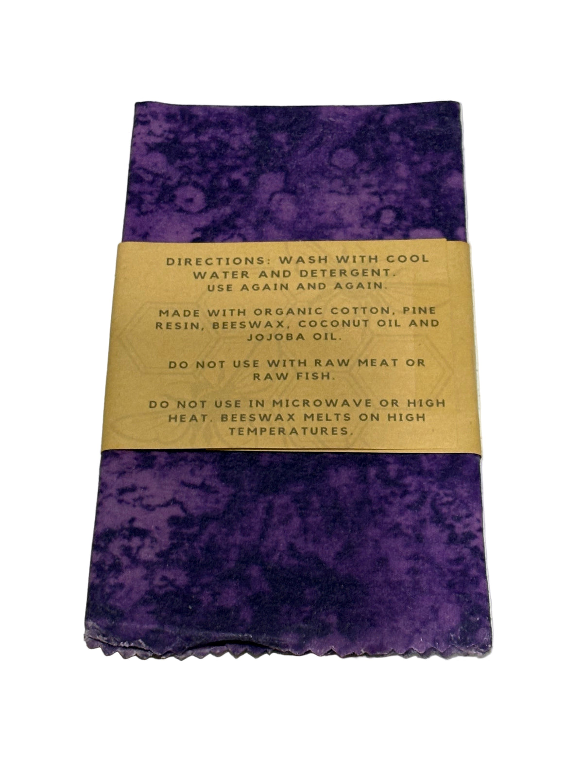 Beewraps Medium  10” x 10” Made in USA Eco Friendly Reusable Beeswax Food Wrap