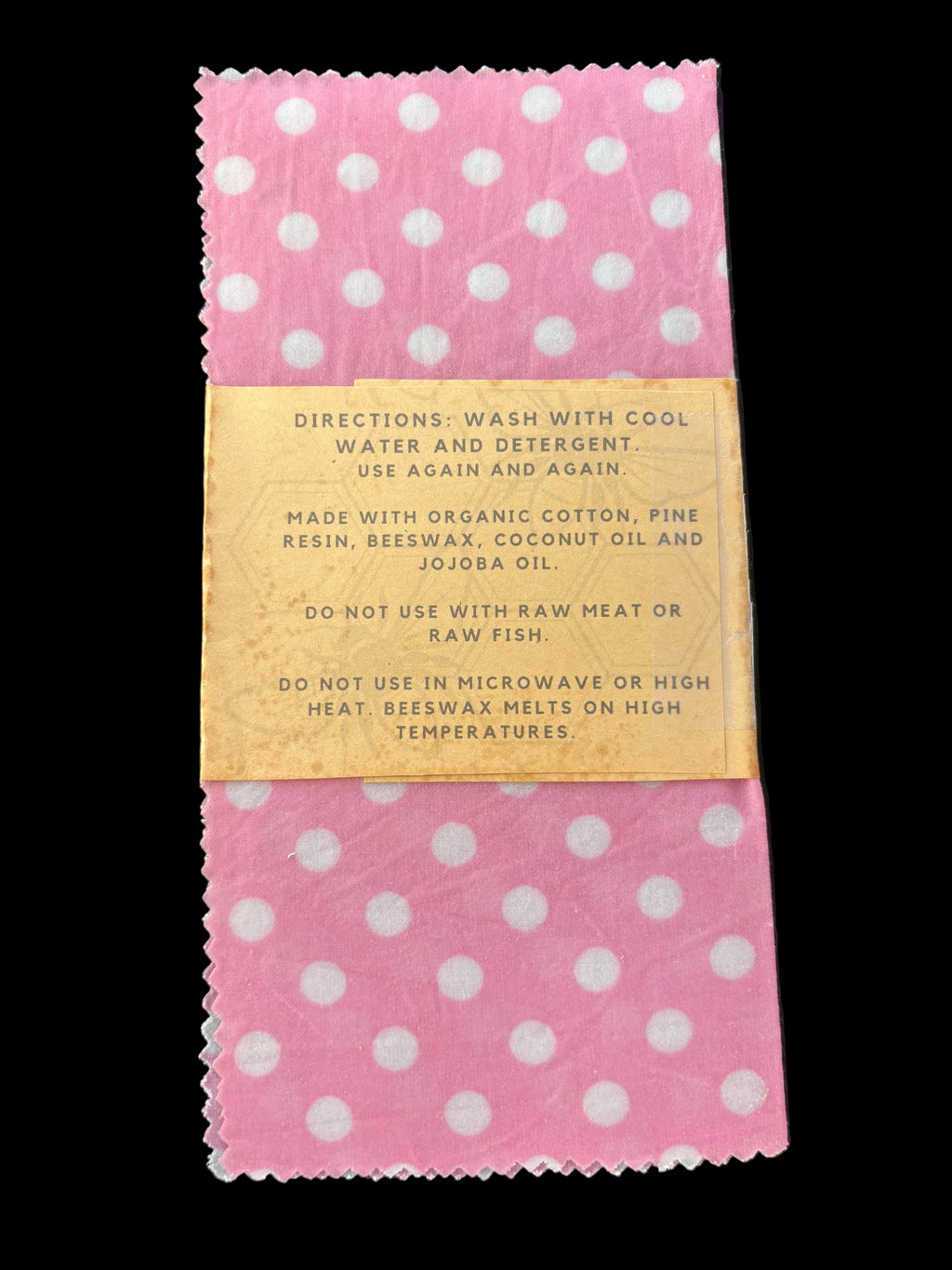 Beewraps Small  8” x 8” Made in USA Eco Friendly Reusable Beeswax Food Wrap